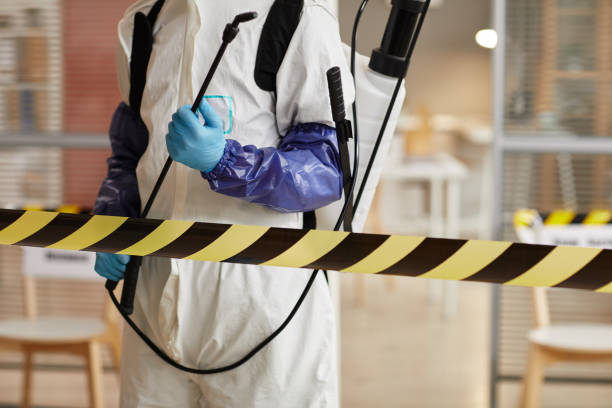 Professional Infectious Disease Decontamination technician working in High Bridge, WA